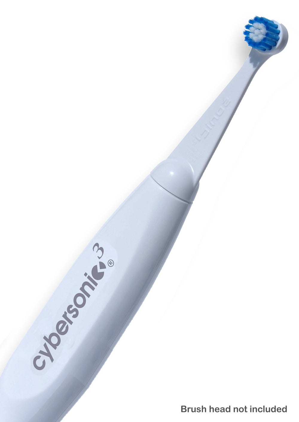 Close-up of Cybersonic 3 replacement power handle showing connector and finish