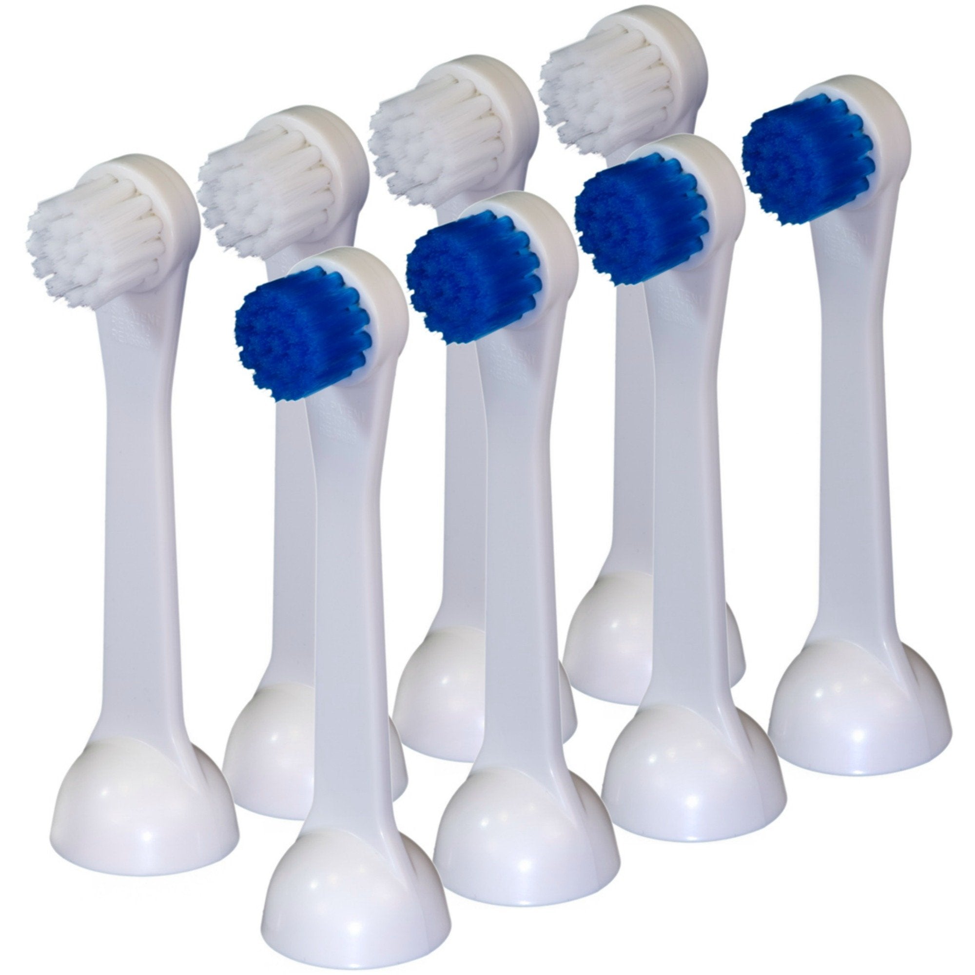Cybersonic Classic Compact Replacement Brush Heads 8-pack with snap-on covers