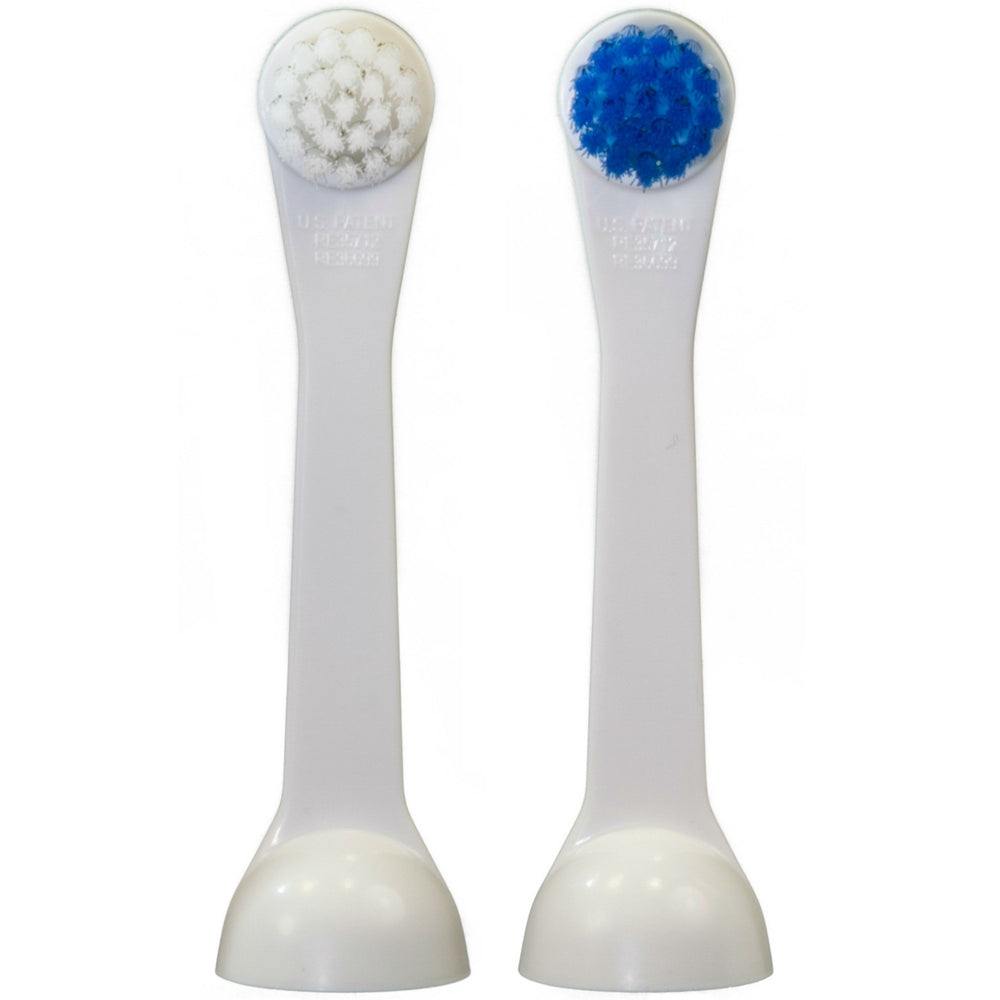Cybersonic 8-pack Classic Compact brush heads showing compatibility with Cybersonic electric toothbrushes