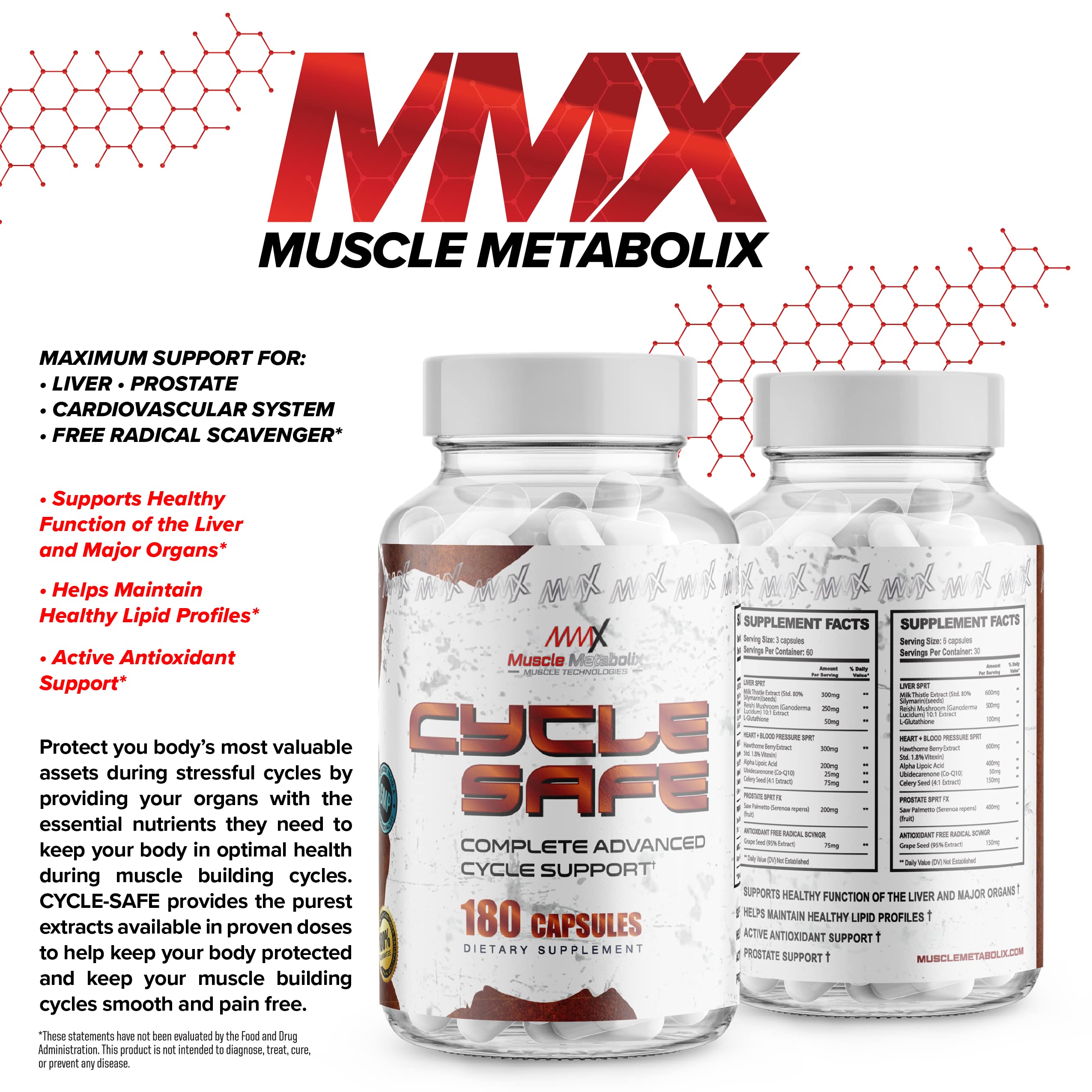 Vital Organ Support ingredients: Hawthorne Berry, ALA, CoQ10, Celery Seed