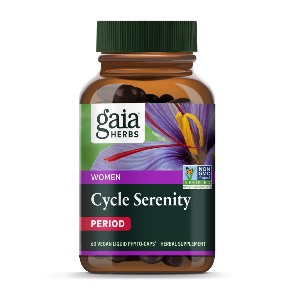 Gaia Herbs Cycle Serenity bottle front view
