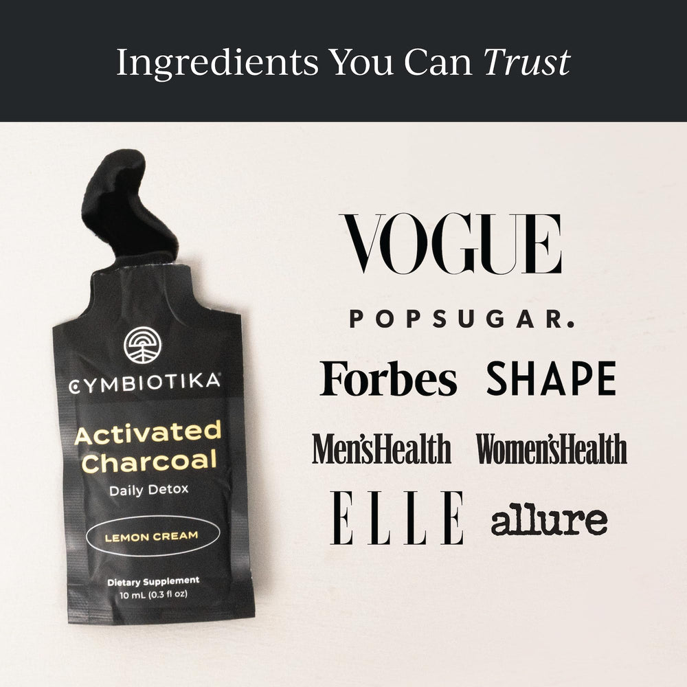 Vitamin E and charcoal sachet detail