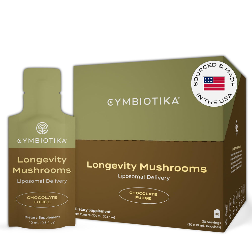 CYMBIOTIKA Liposomal Mushroom Supplement Chocolate Fudge 30 Pack product image