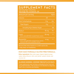 Close-up of lutein and zeaxanthin antioxidant ingredients