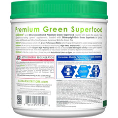 Ingredients panel for Cytogreens Acai Berry Green Tea