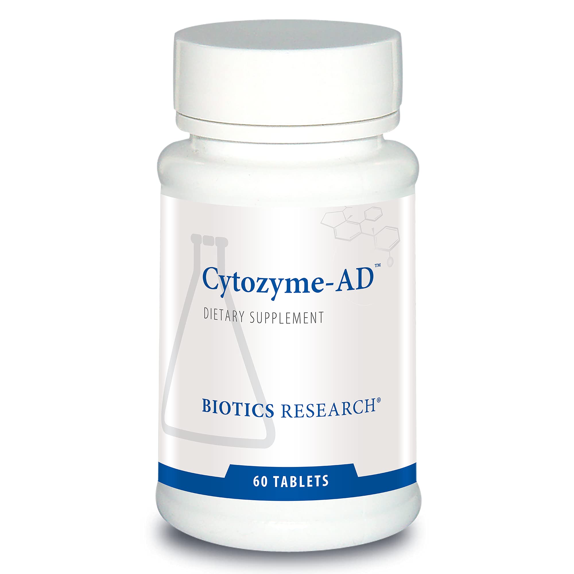 Cytozyme AD 60 tablets bottle front view
