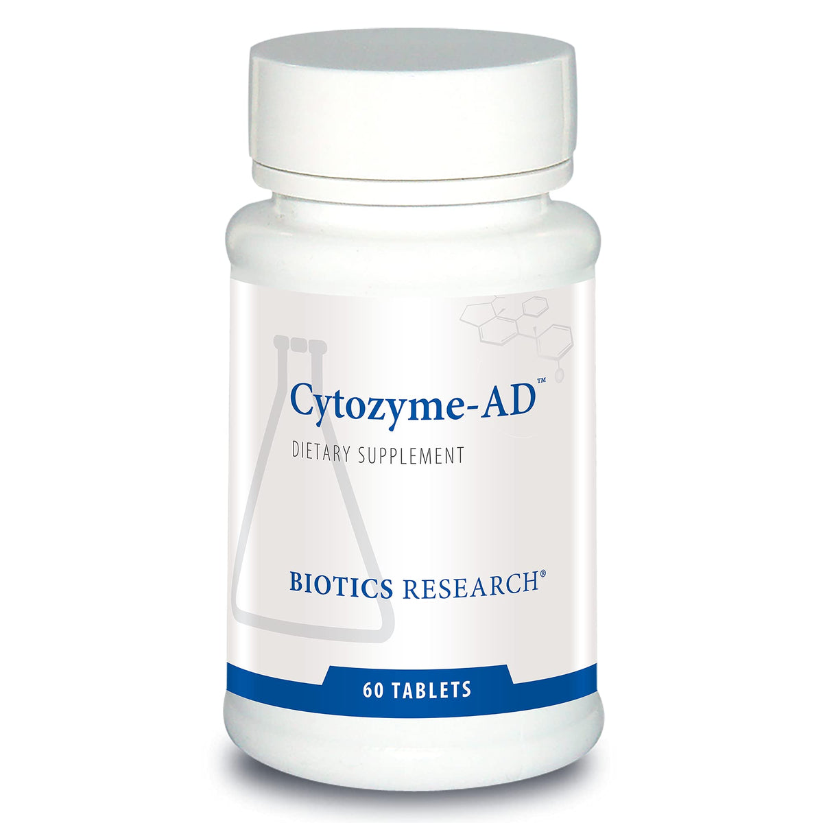 Cytozyme AD 60 tablets bottle front view