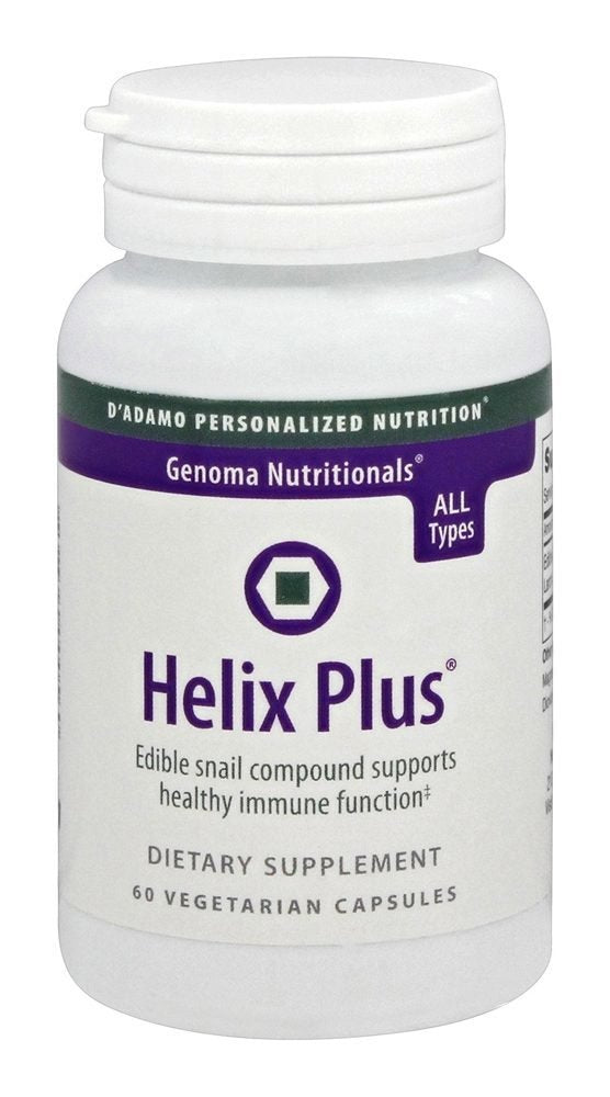 D'Adamo Helix Plus 60 vcaps bottle label