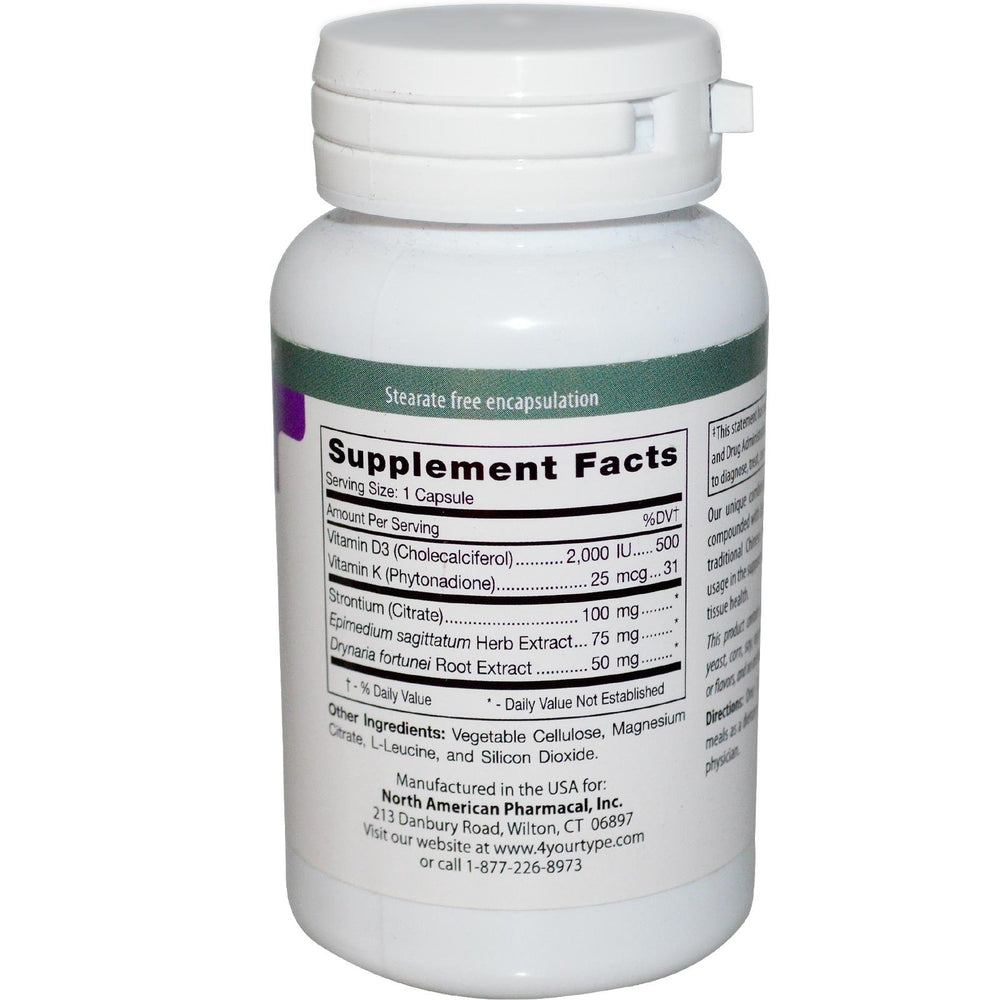 Close-up of the D'Adamo Phyto D 2000 bottle label showing 60 vcaps