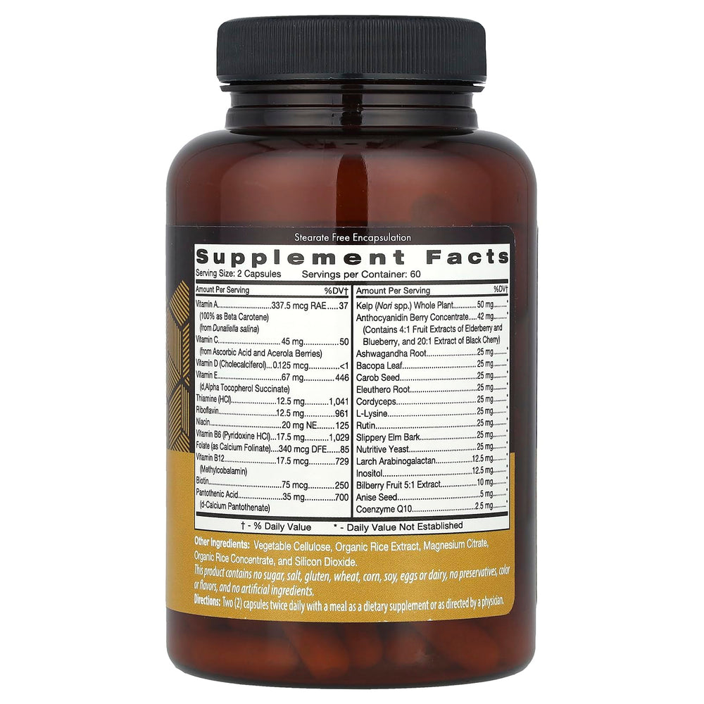 Polyvite B 120 Vcaps capsules and nutrition facts