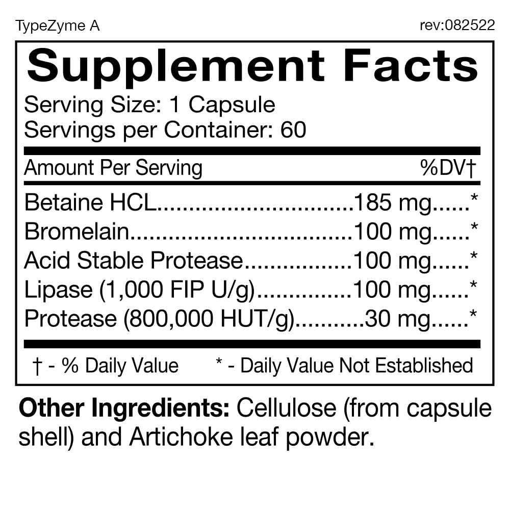 TypeZyme packaging for Blood Type A