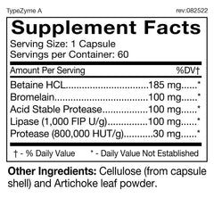 TypeZyme packaging for Blood Type A