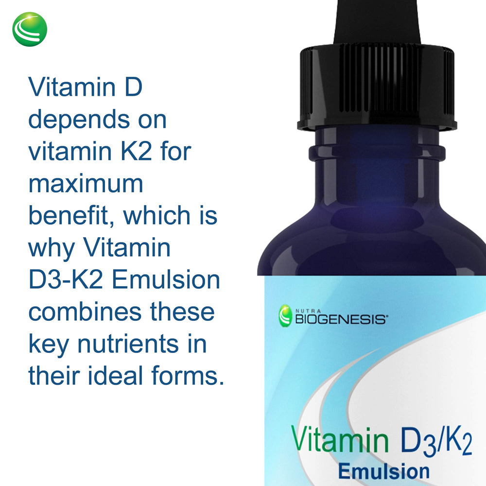 High-absorption D3-K2 emulsion in MCT oil