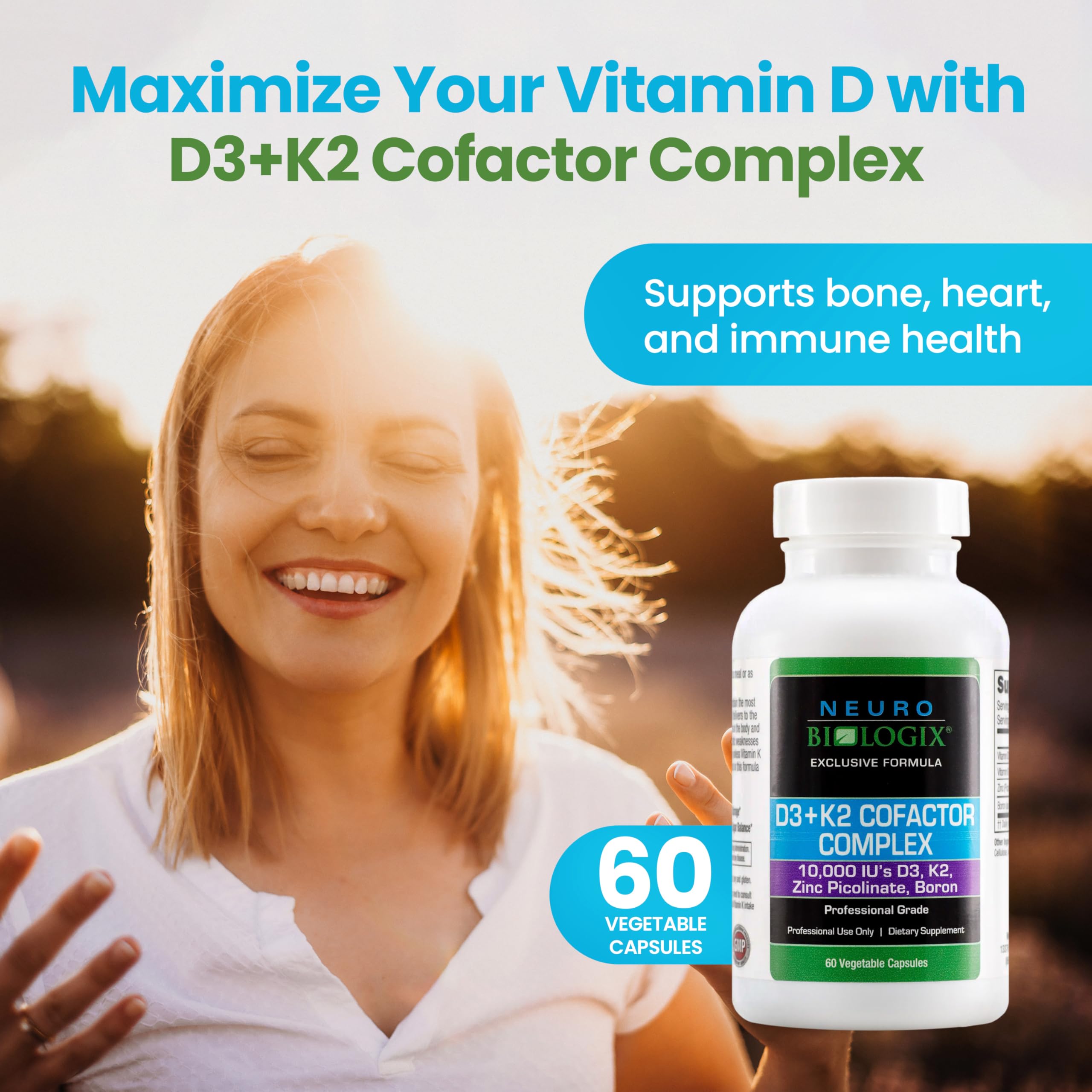 Vitamins D3 and K2 capsules close-up