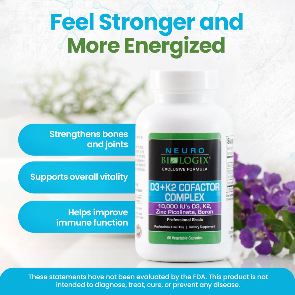 Bone and heart wellness concept with D3+K2