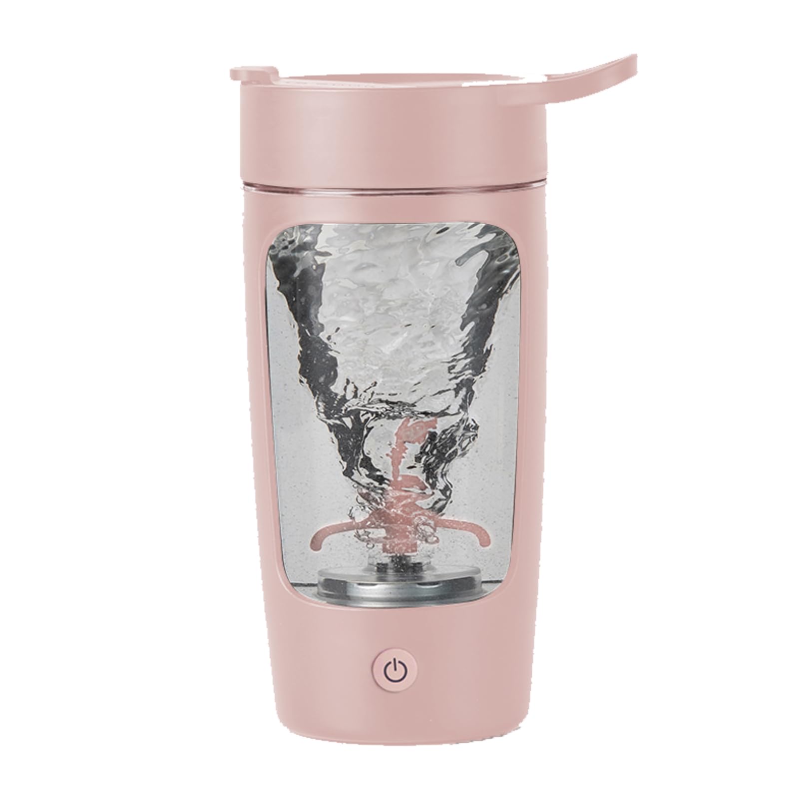 Daasigwaa electric shaker bottle 22oz pink ready for on-the-go hydration and mixing.
