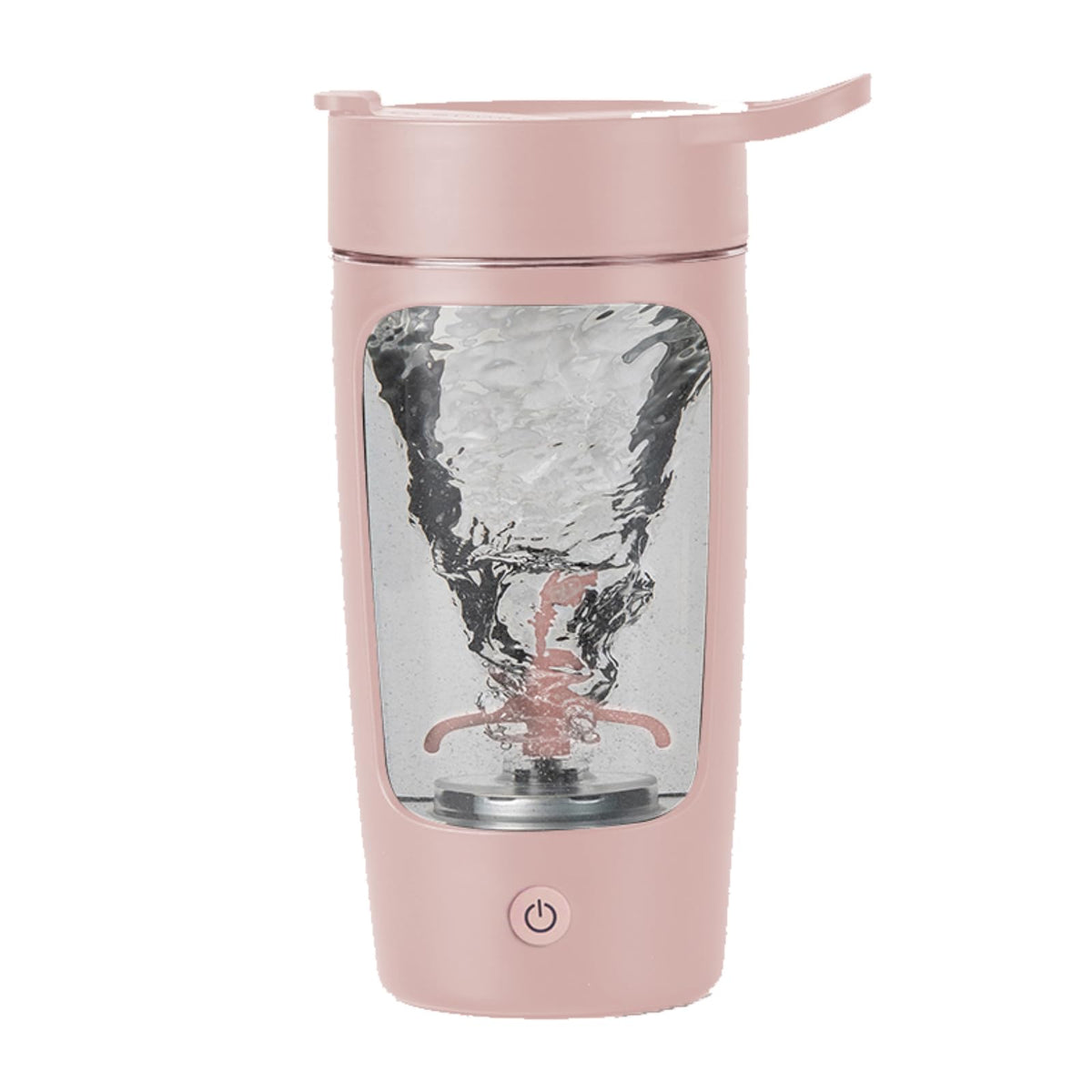 Daasigwaa electric shaker bottle 22oz pink ready for on-the-go hydration and mixing.
