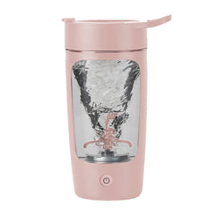Daasigwaa electric shaker bottle 22oz pink ready for on-the-go hydration and mixing.