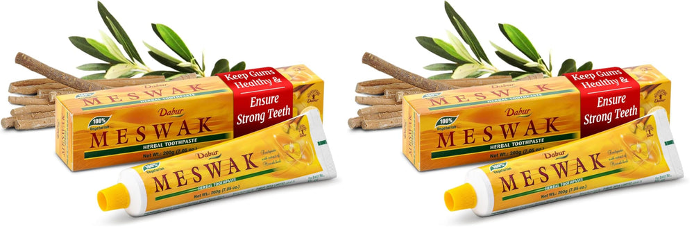 Dabur Meswak Toothpaste 200g Pack of 2 – front view with packaging
