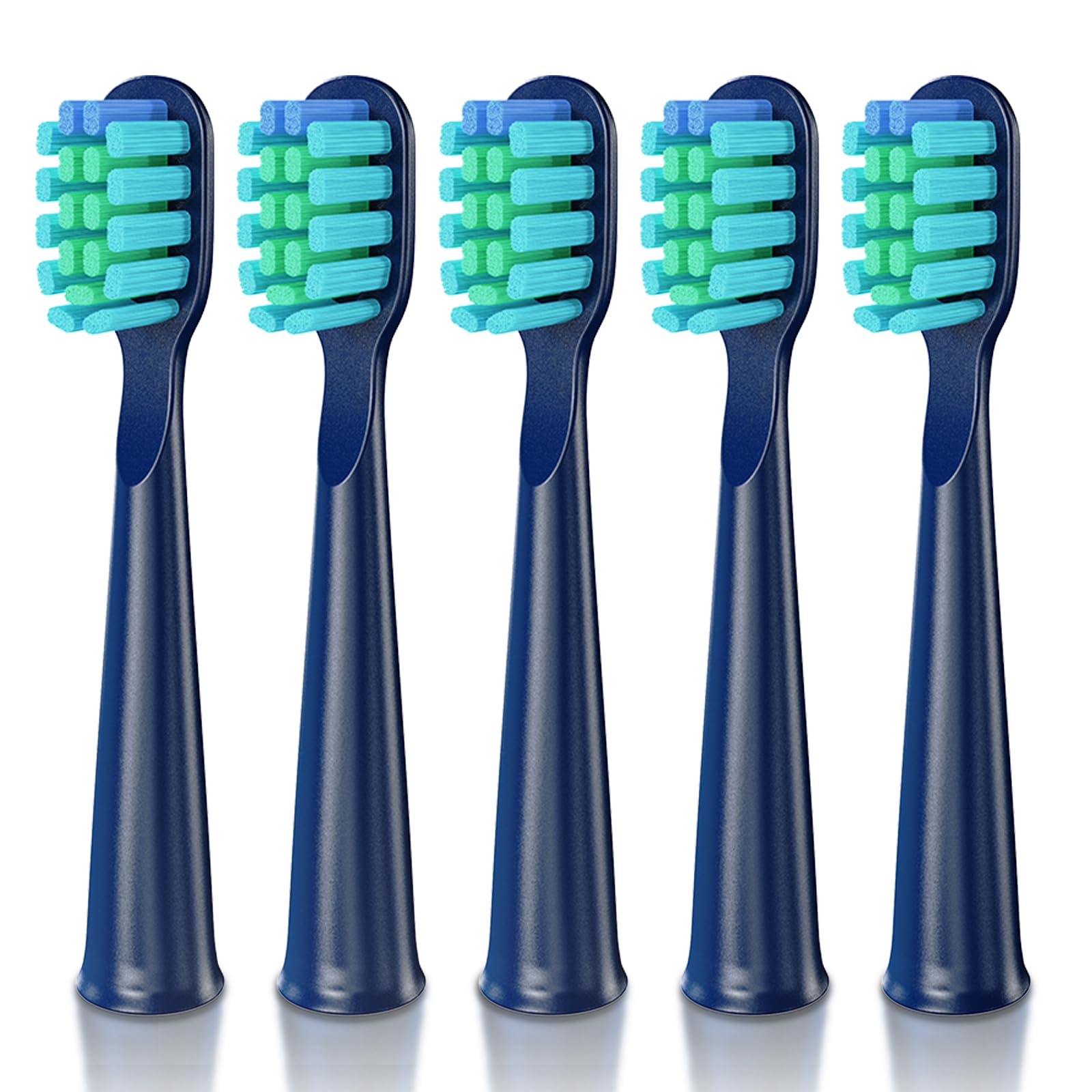 Dada-Tech DT-22 replacement head with blue soft bristles (0.152mm) - 5 pack