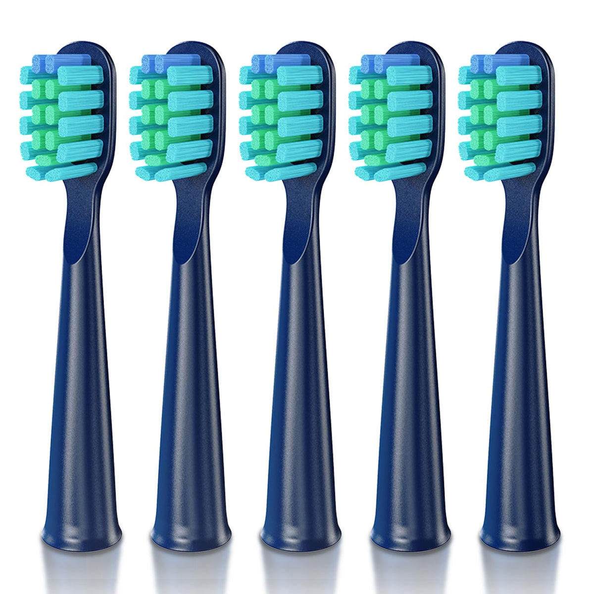 Dada-Tech DT-22 replacement head with blue soft bristles (0.152mm) - 5 pack