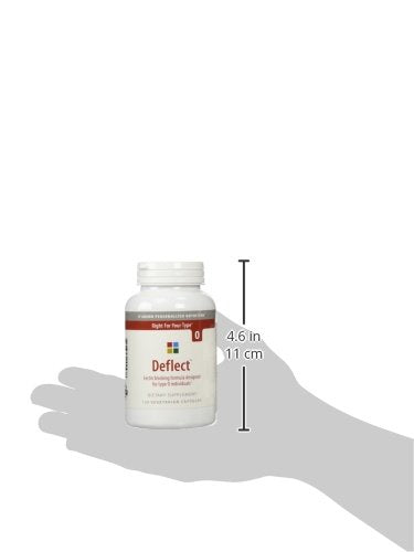 Supplement facts panel of D'adamo Deflect O – 120 vegetarian capsules
