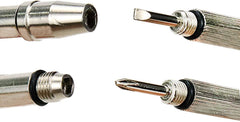 Phillips and flat-head mini screwdrivers with textured grip