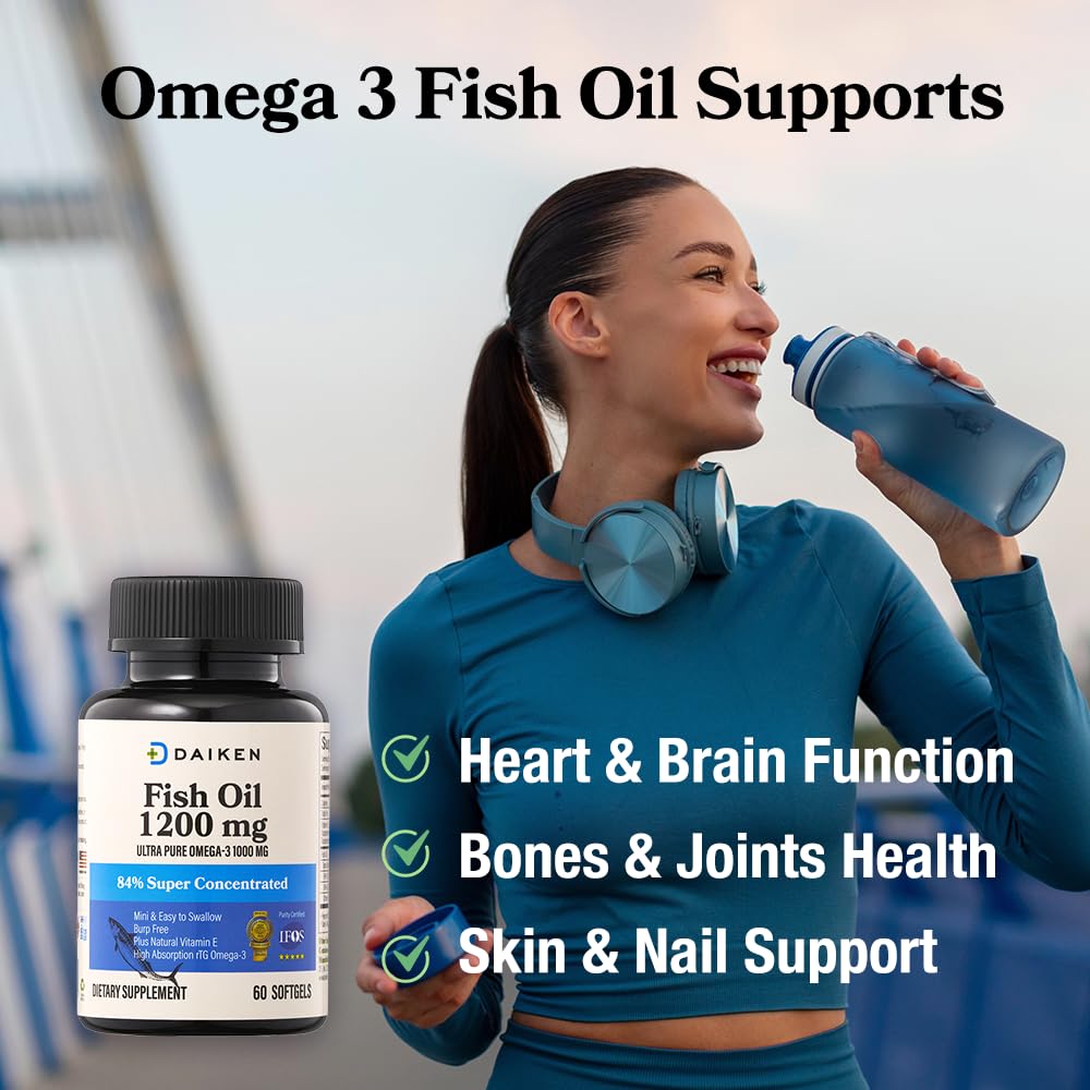 Small, easy-to-swallow mini fish oil capsules