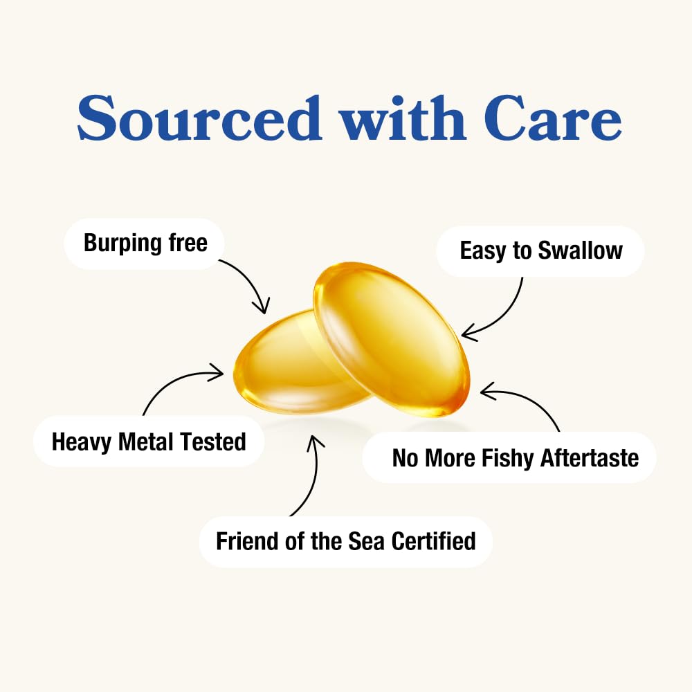 Back panel highlighting omega-3 per serving