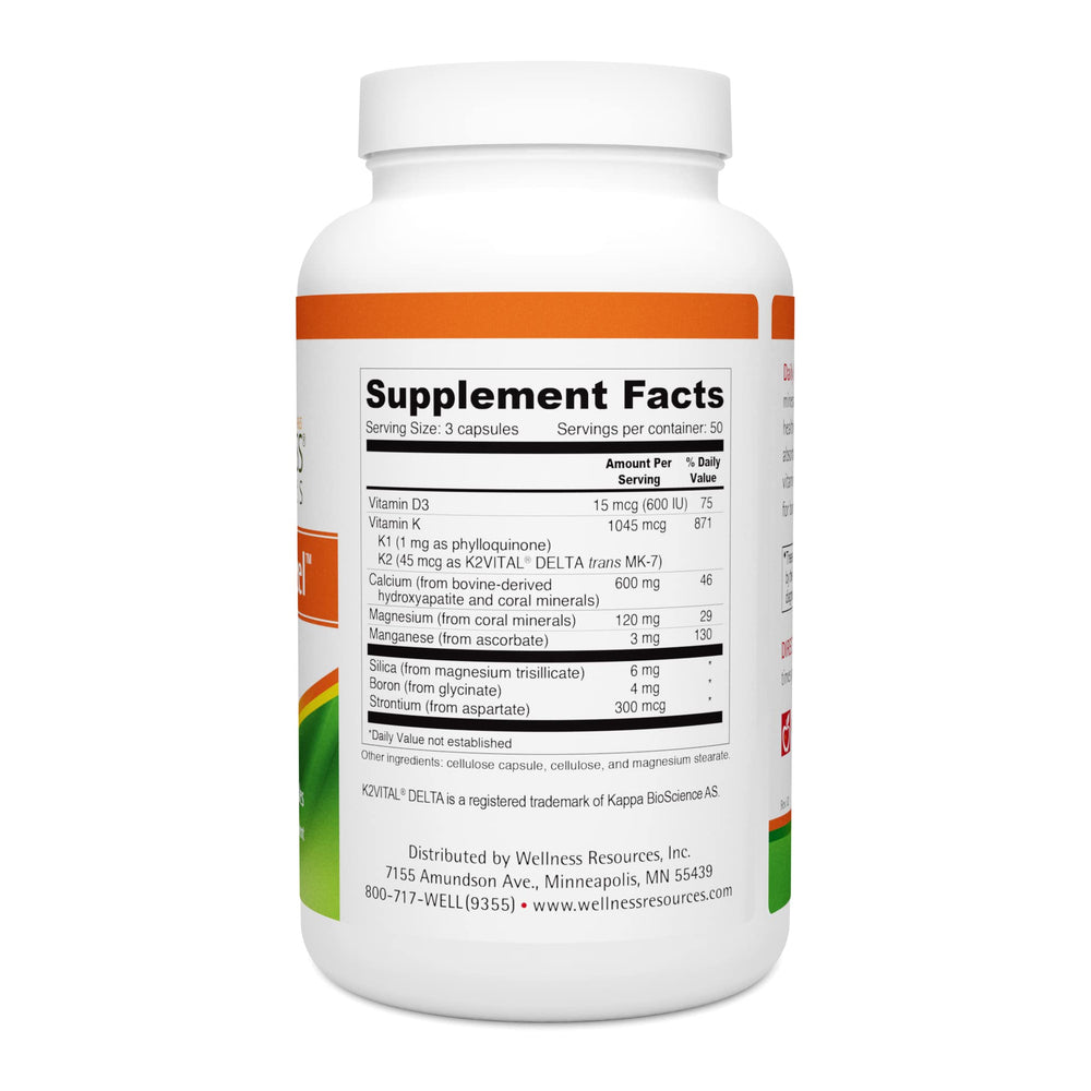 Close-up of Daily Bone Xcel label