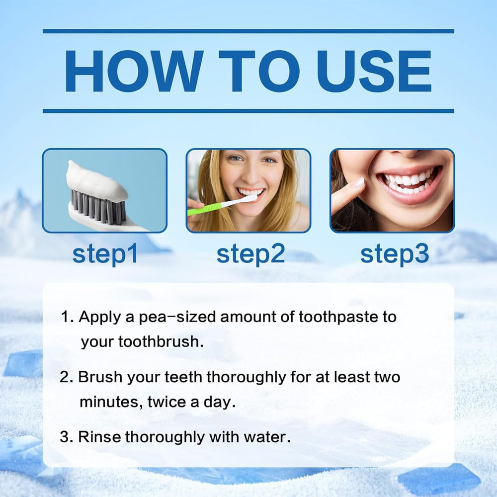 Person brushing teeth with hydroxyapatite toothpaste