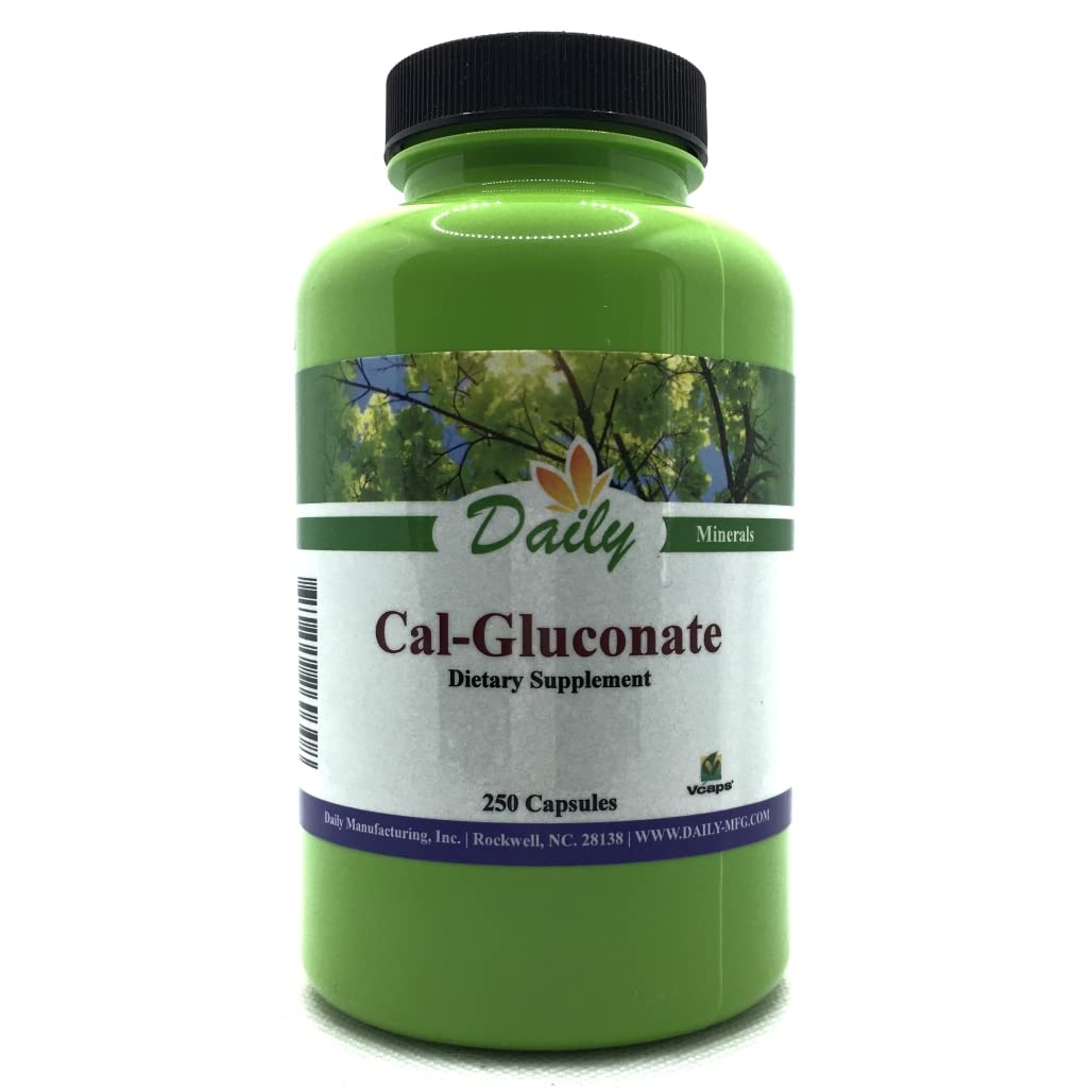 Bottle label for Daily Manufacturing Calcium Gluconate™