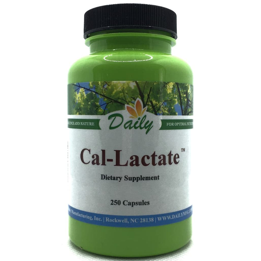 Daily Calcium-Lactate bottle label