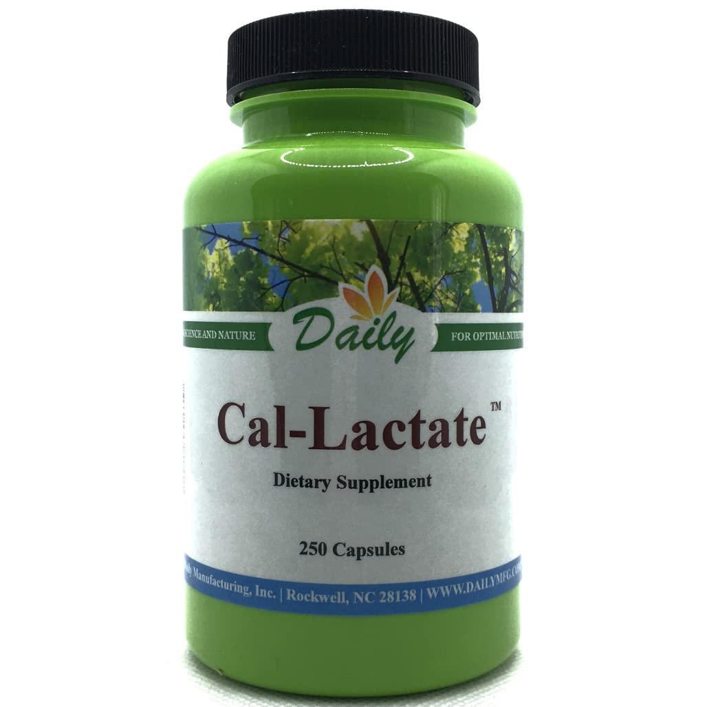 Daily Calcium-Lactate bottle label