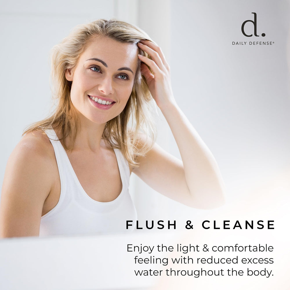 Daily Defense AQUOE packaging box displayed for wellness routine