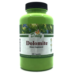 Front view of Daily Dolomite bottle