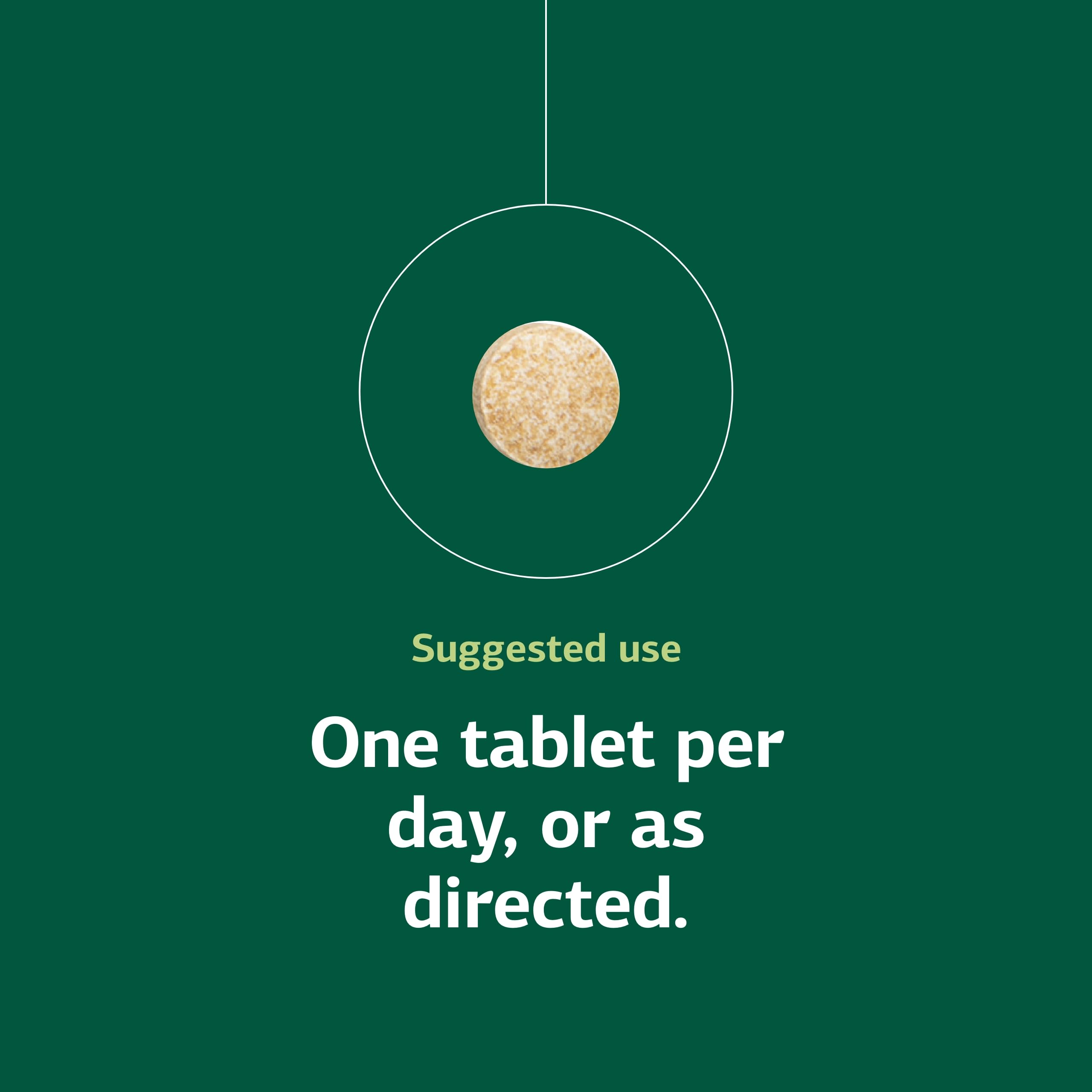 One tablet daily dosage recommendation