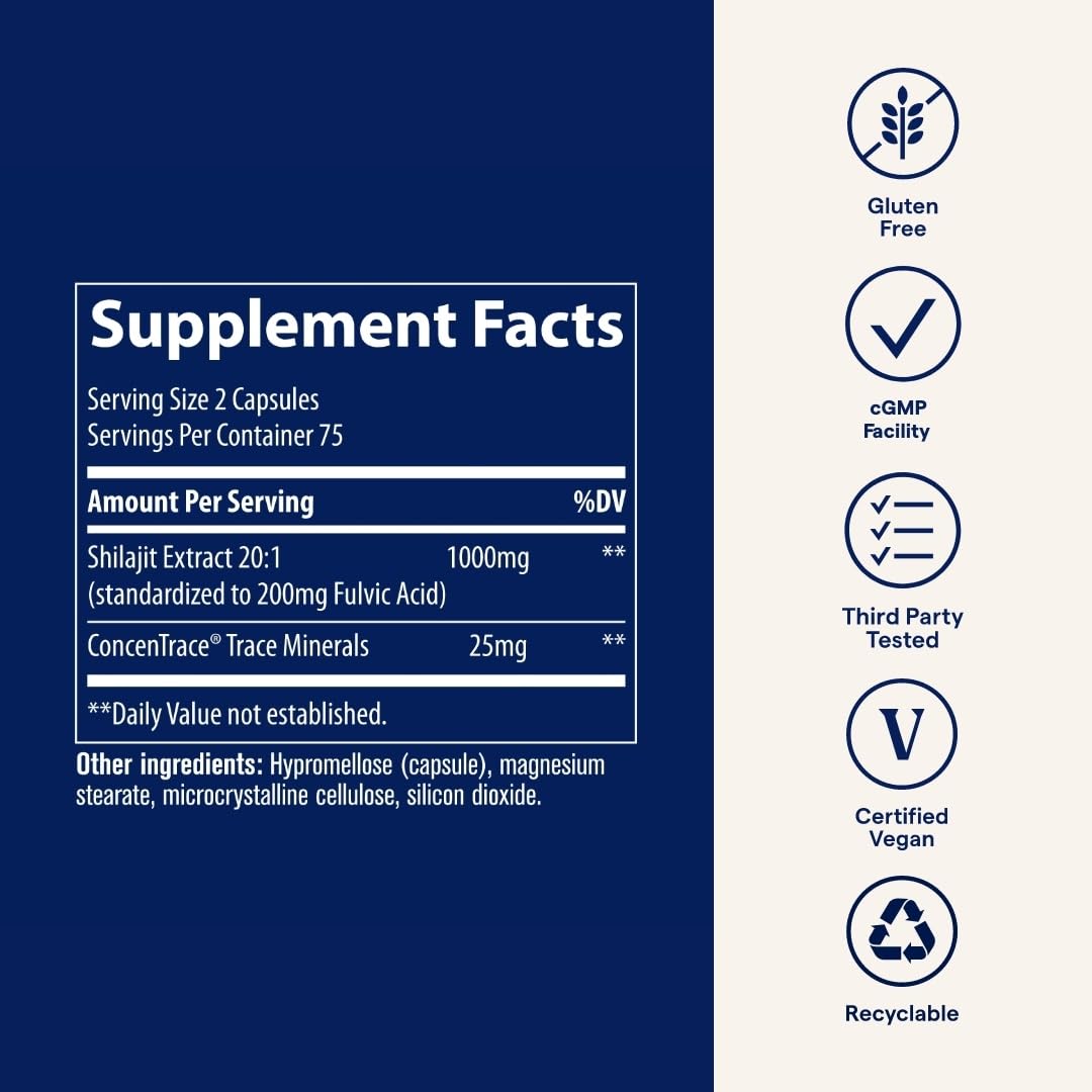 Serving two capsules daily for immune and energy support