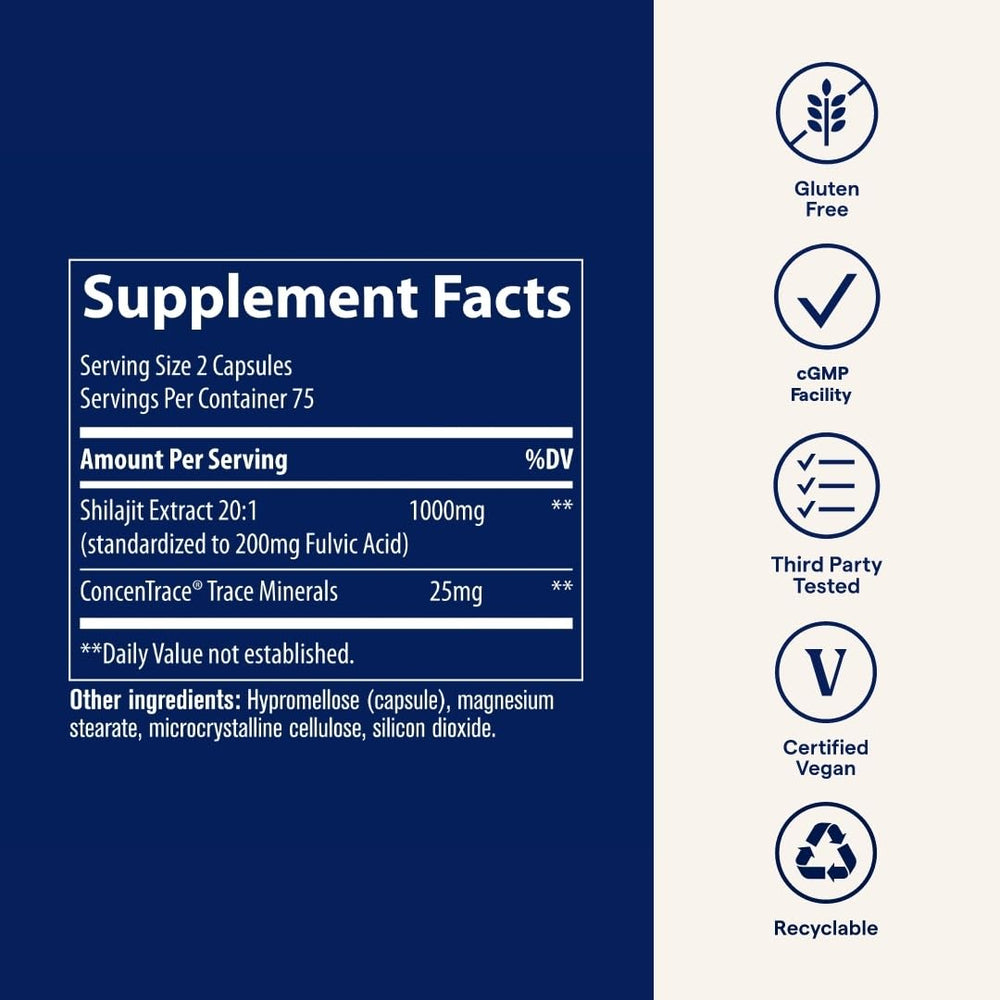 Serving two capsules daily for immune and energy support