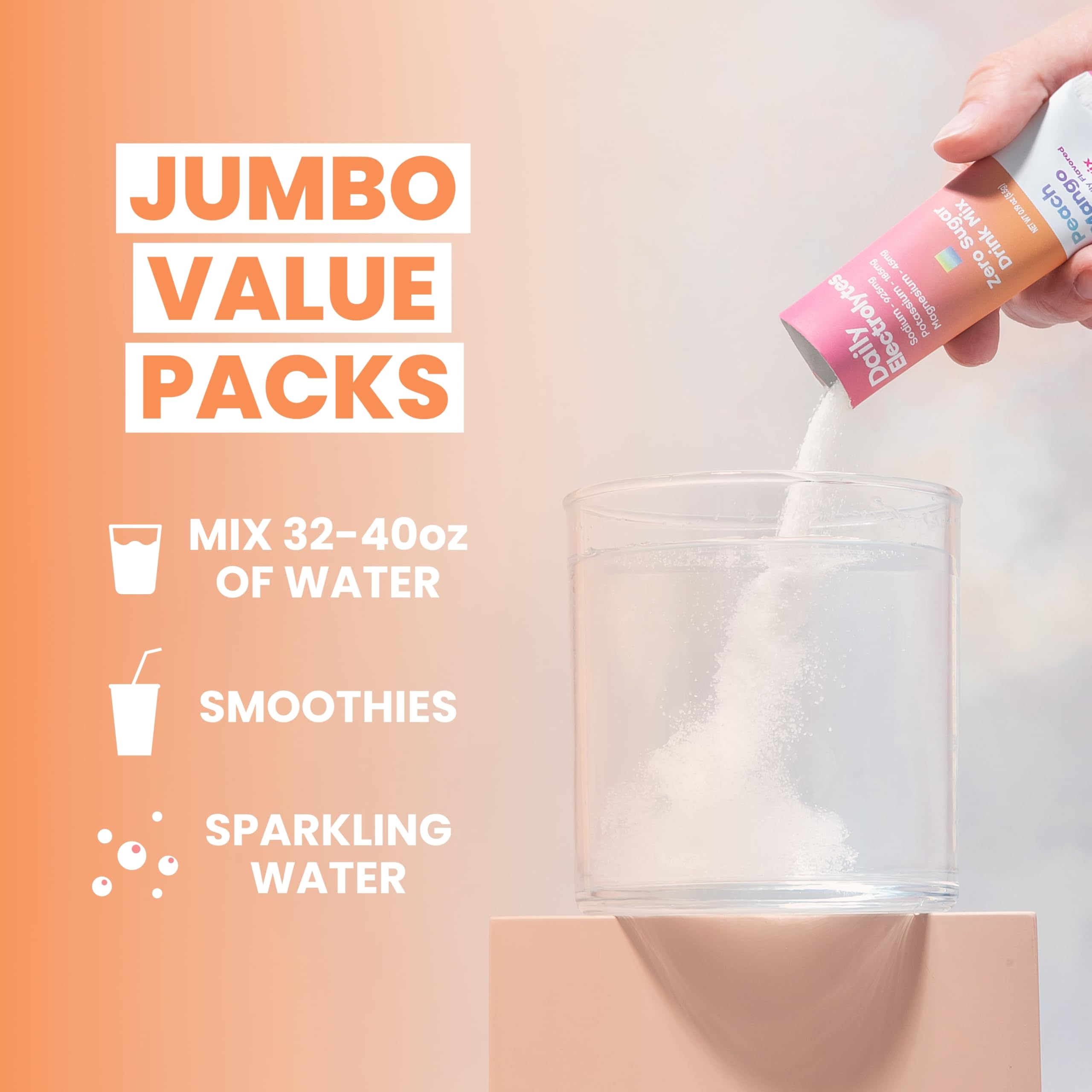 Daily Electrolytes lemon lime flavor keeps you hydrated during busy days.