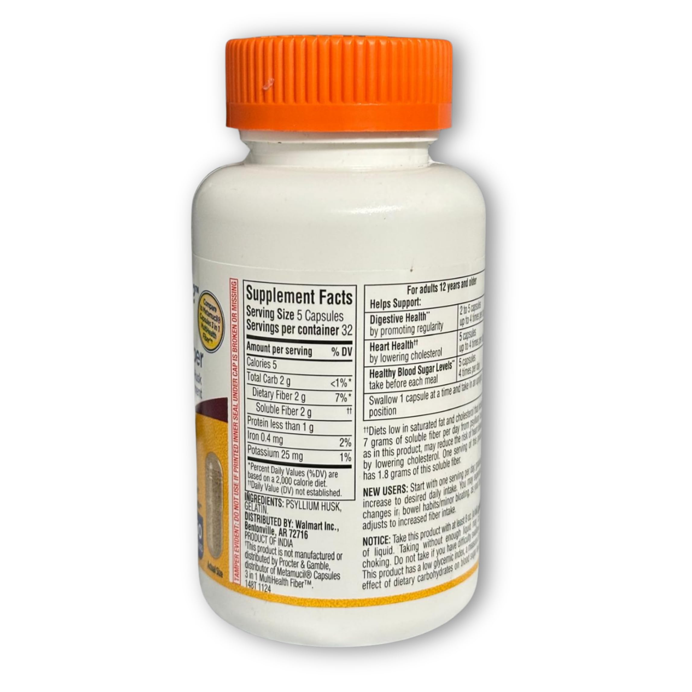 Bottle containing 160 capsules