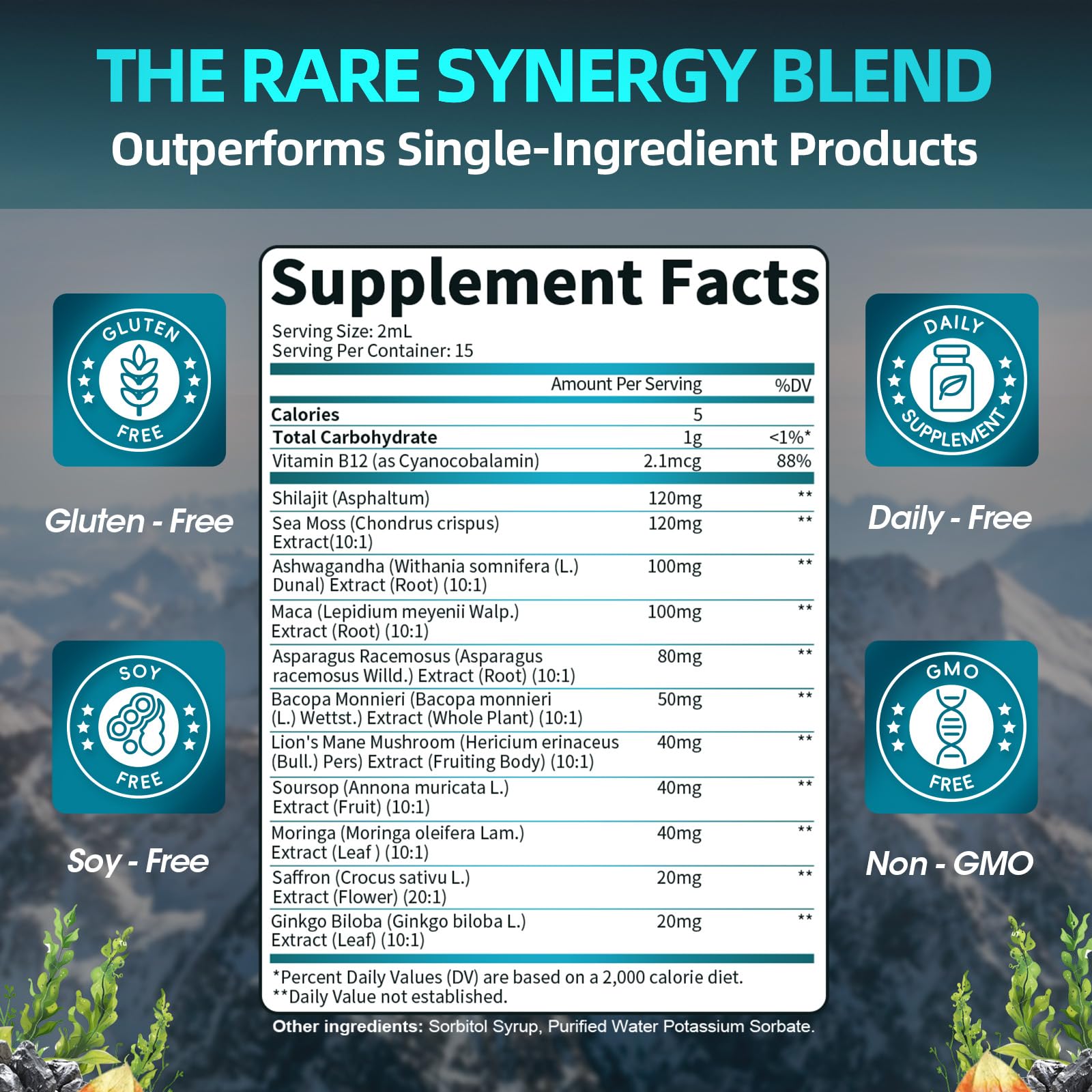 Daily immune and energy support drops