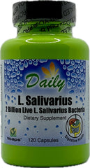 Daily L-Salivarius probiotic bottle label