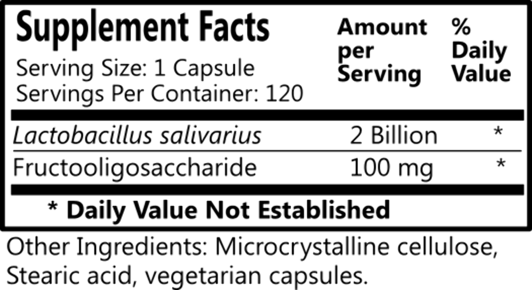 Fructooligosaccharides (FOS) powder beside capsules