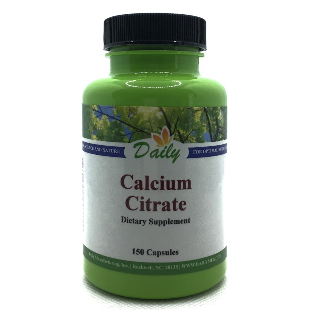 Daily Manufacturing Calcium Citrate bottle front