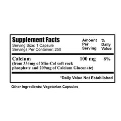 Min-Col Forte 250 capsules packaging and bottle from Daily Manufacturing