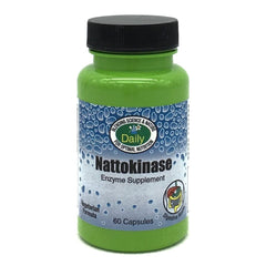 Bottle of Daily Manufacturing Nattokinase – 60 vegetarian capsules, 50 mg per capsule