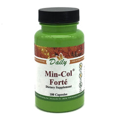 Min-Col Forté soft rock phosphate and calcium gluconate capsule, front view