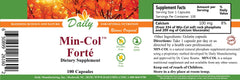 Bottle of Daily Min-Col Forté with label