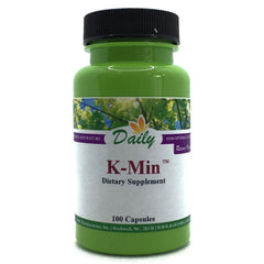 K-Min capsule close-up showing soft rock phosphate and diatomaceous earth ingredients